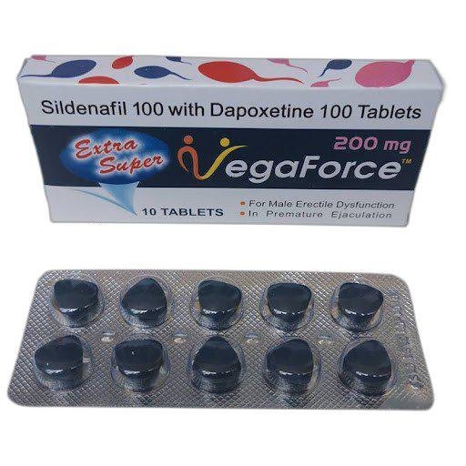 VegaForce 藍蝌蚪雙效片威而鋼雙效片 超強雙效偉哥增硬持久 台灣總代理 200mg 10顆/盒