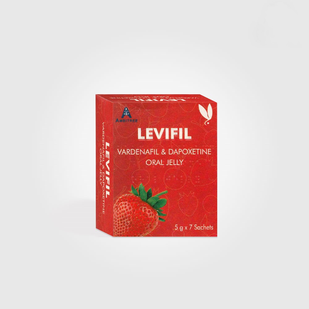 雙效果凍偉哥LEVIFIL VARDENAFIL & DAPOXETINE ORAL JELLY 必利勁立威大樂威壯雙效果凍威而鋼 草莓味 現貨正品
